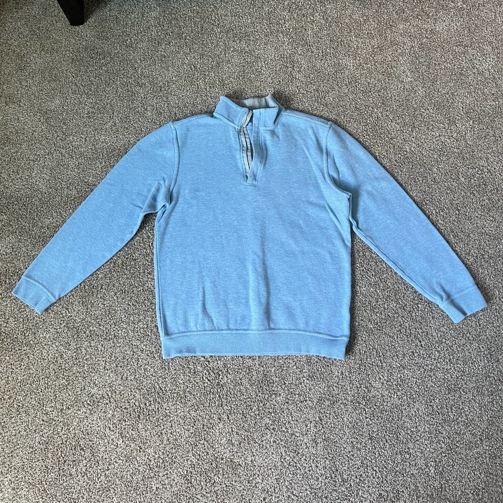 Walter Hagen Light Blue Zip Up Sweater